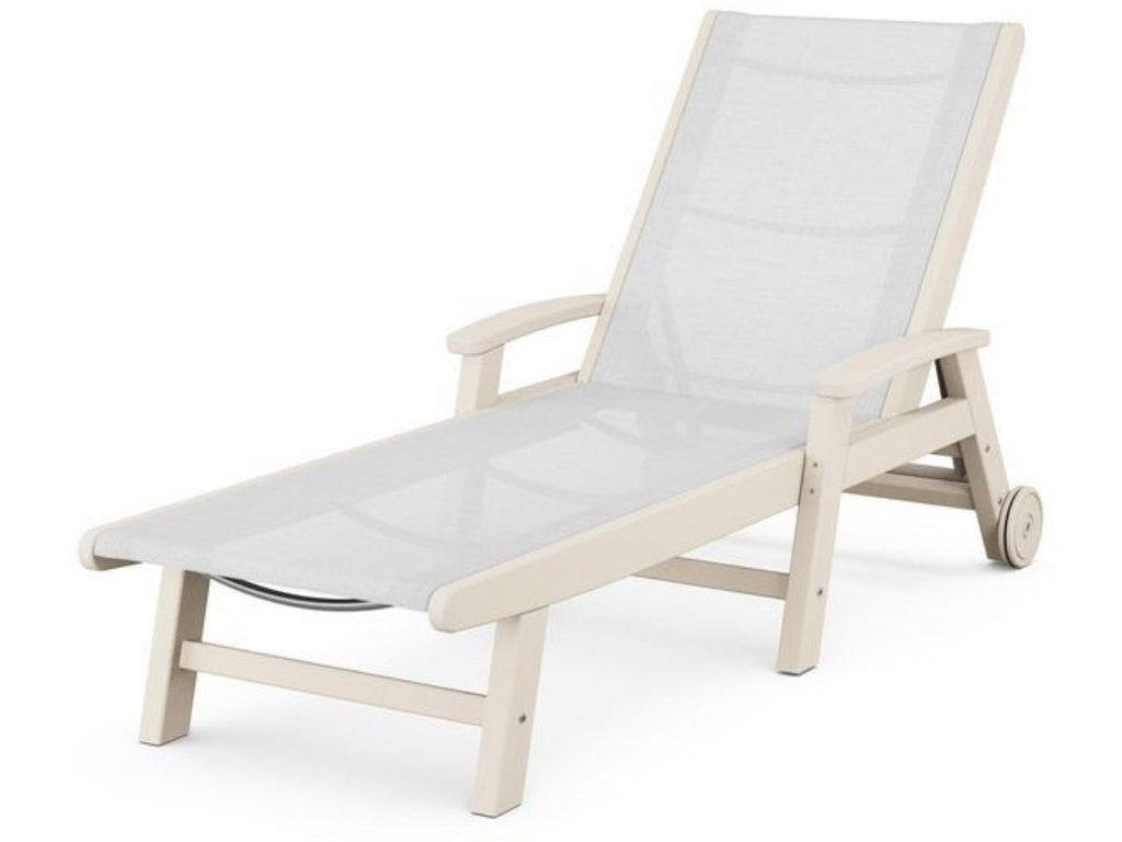 Coastal Chaise with Wheels - Retreat Home Furniture