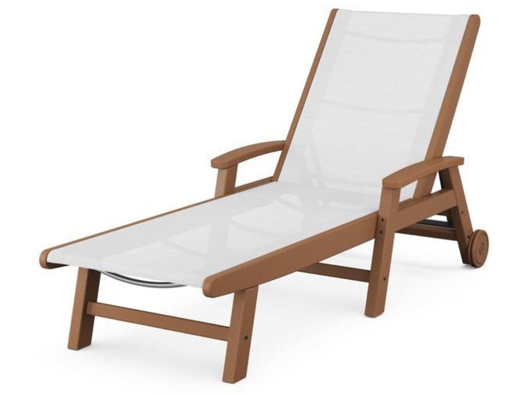 Coastal Chaise with Wheels - Retreat Home Furniture