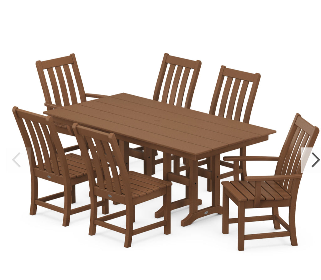 Vineyard 7-Piece Farmhouse Dining Set - Retreat Home Furniture