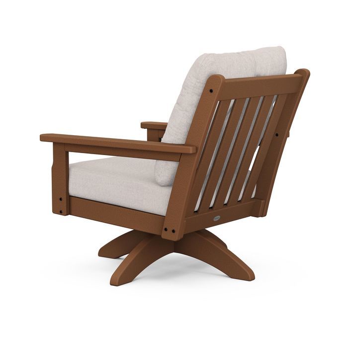 Vineyard Deep Seating Swivel Chair Teak/Dune - Retreat Home Furniture