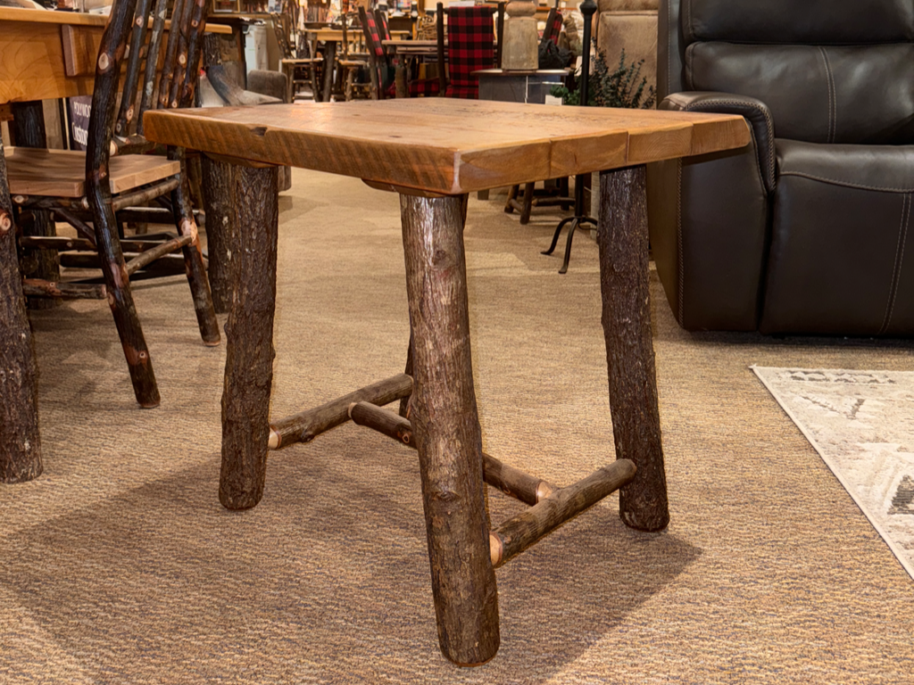 Granary & Hickory Plank Top End Table - Retreat Home Furniture