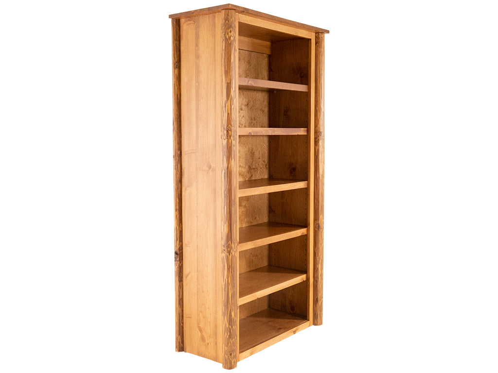 Legacy Log Bookcase - Chestnut - Retreat Home Furniture