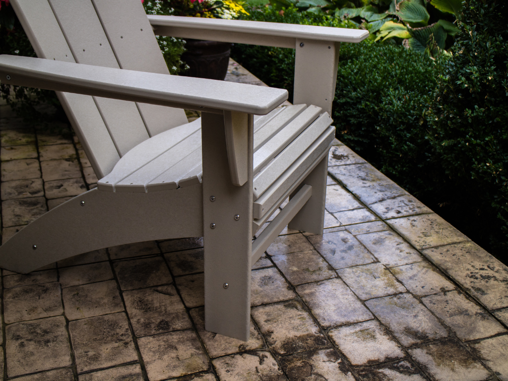 Modern Curveback Adirondack Chair in Vintage Finish - Retreat Home Furniture