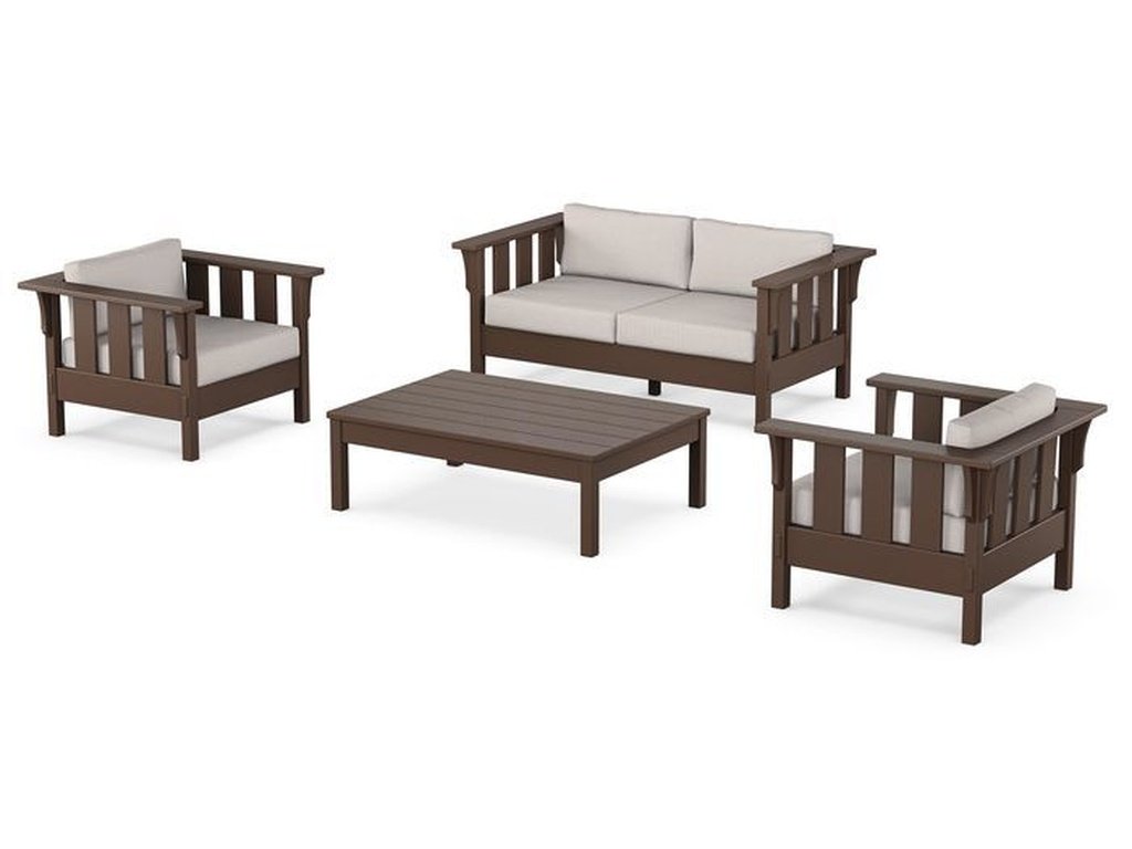 Acadia 4-Piece Deep Seating Set with Loveseat - Retreat Home Furniture