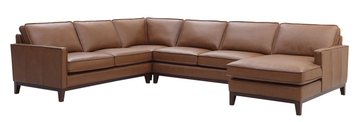 Weston 4 Piece Leather Sectional - Retreat Home Furniture