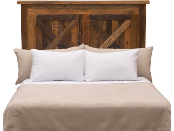 Barnwood Barndoor Headboard - Retreat Home Furniture