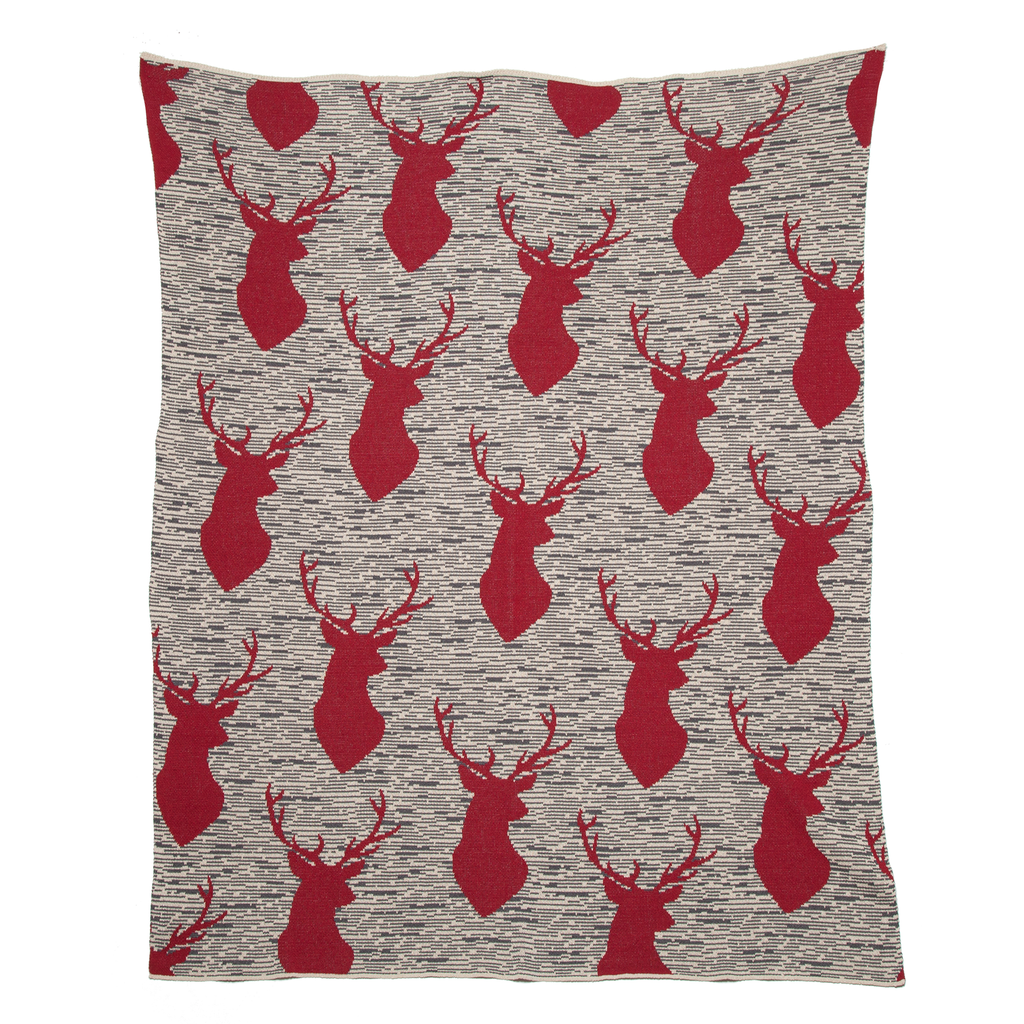 Mountain Oh Deer Throw Blanket - Retreat Home Furniture