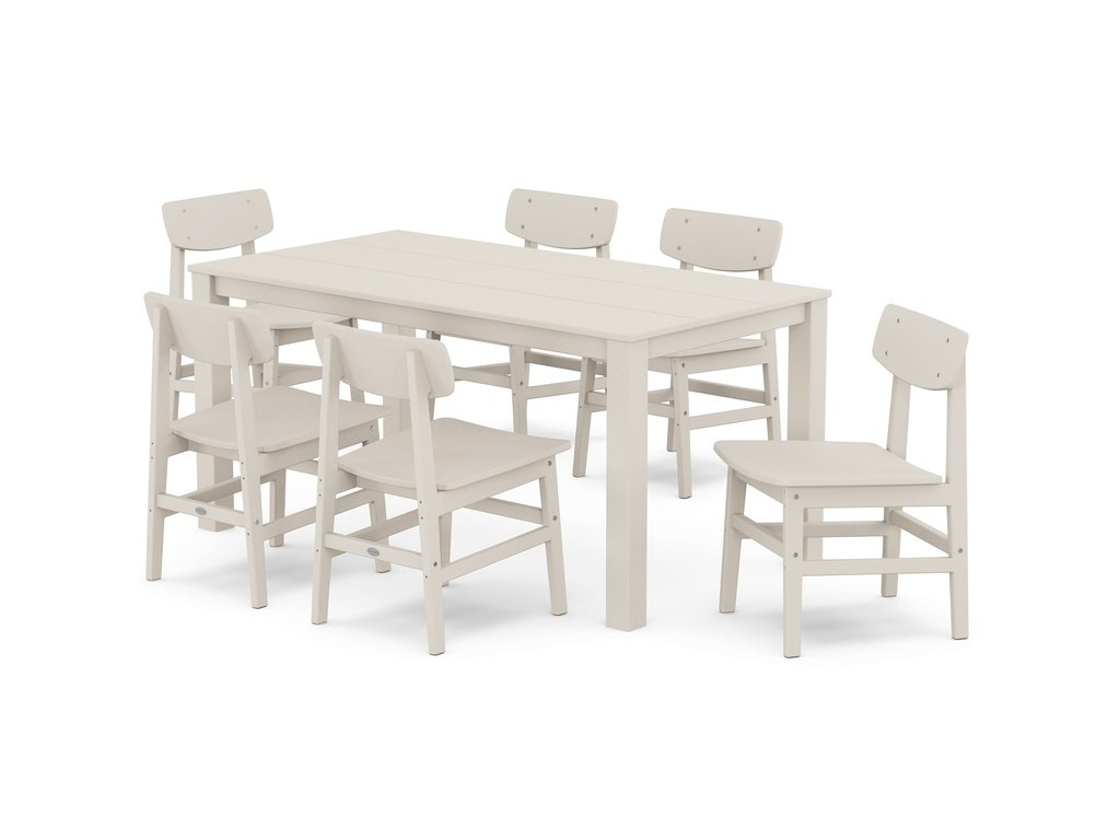 Modern Studio Urban Chair 7-Piece Parsons Table Dining Set Photo