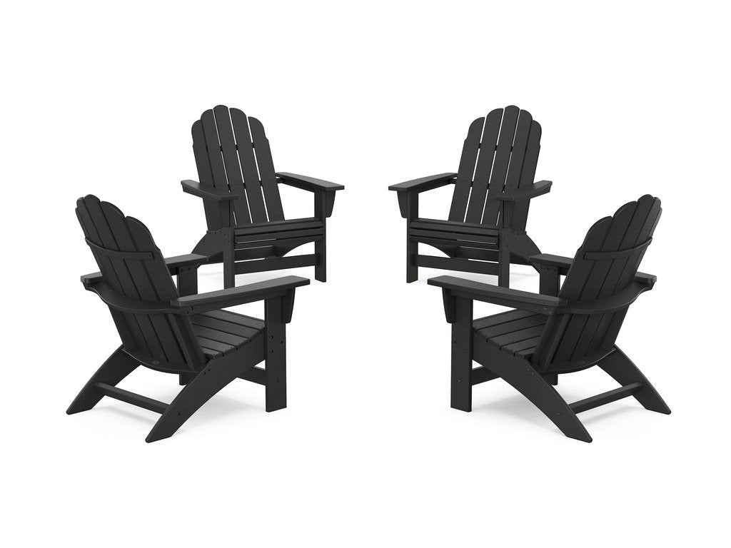 4-Piece Vineyard Grand Adirondack Chair Conversation Set Photo