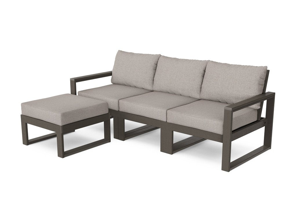 EDGE 4-Piece Modular Deep Seating Set with Ottoman Photo