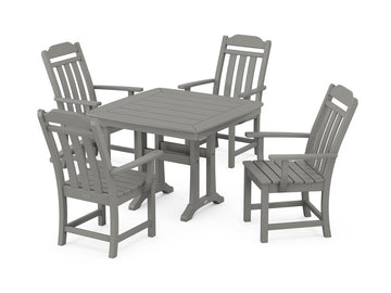 Country Living 5-Piece Dining Set with Trestle Legs Photo