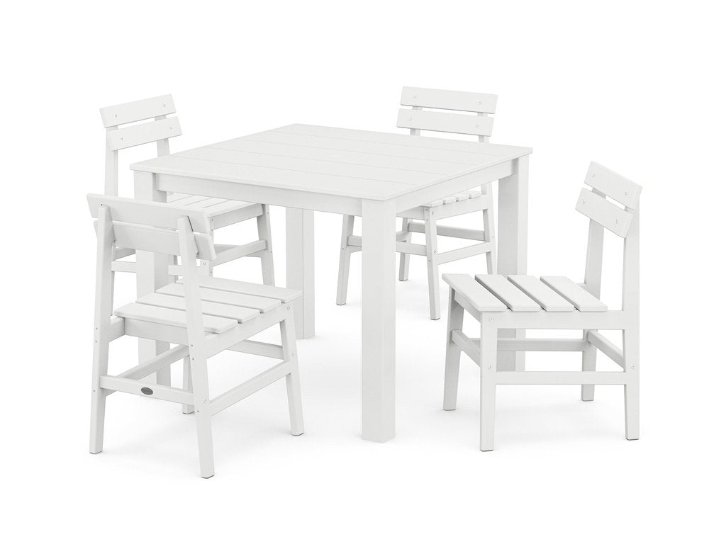 Modern Studio Plaza Chair 5-Piece Parsons Dining Set Photo