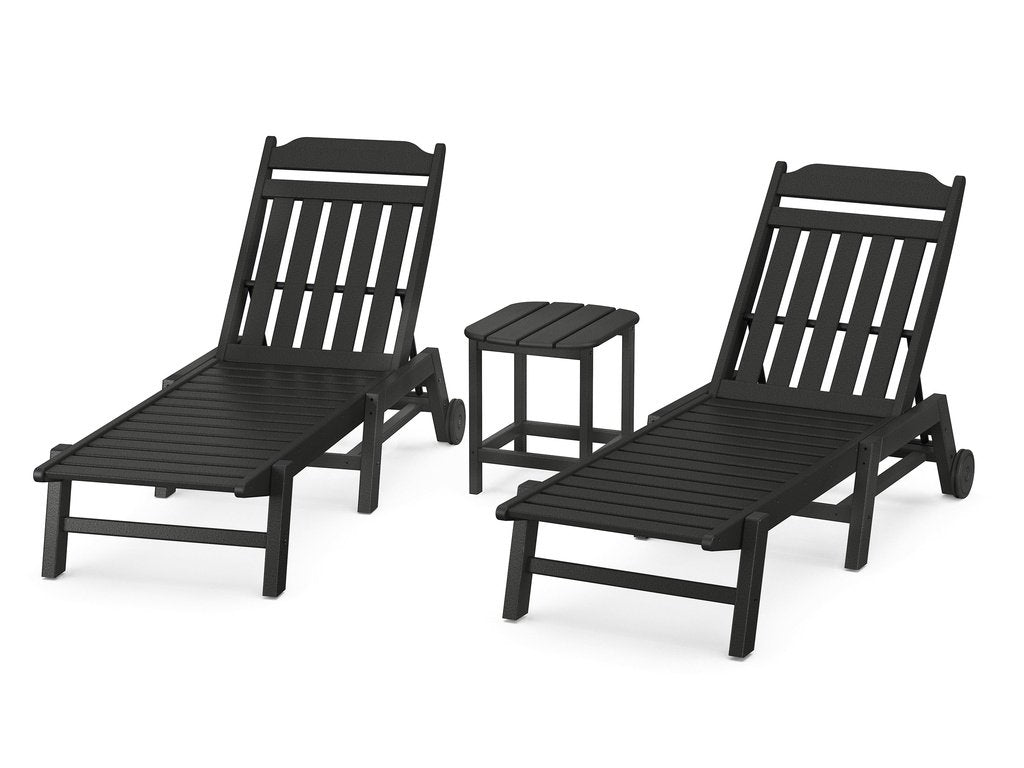 Country Living 3-Piece Chaise Set with Wheels Photo