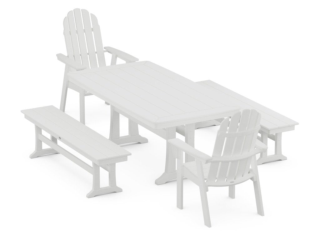 Vineyard Adirondack 5-Piece Dining Set with Trestle Legs Photo