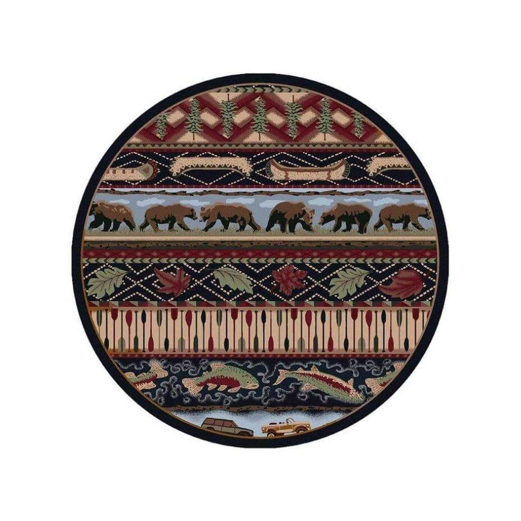 American Wildlife - Multi-CabinRugs Southwestern Rugs Wildlife Rugs Lodge Rugs Aztec RugsSouthwest Rugs