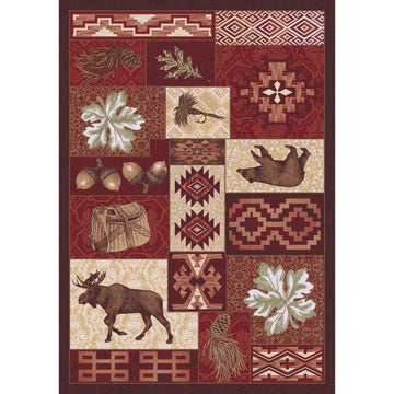 Bear Creek Side-CabinRugs Southwestern Rugs Wildlife Rugs Lodge Rugs Aztec RugsSouthwest Rugs