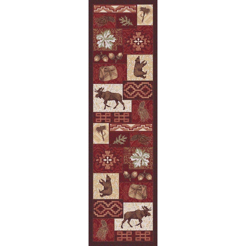 Bear Creek Side-CabinRugs Southwestern Rugs Wildlife Rugs Lodge Rugs Aztec RugsSouthwest Rugs