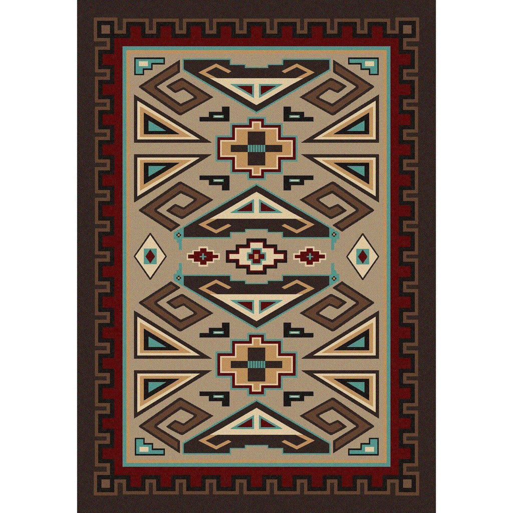 Butte Sand-CabinRugs Southwestern Rugs Wildlife Rugs Lodge Rugs Aztec RugsSouthwest Rugs