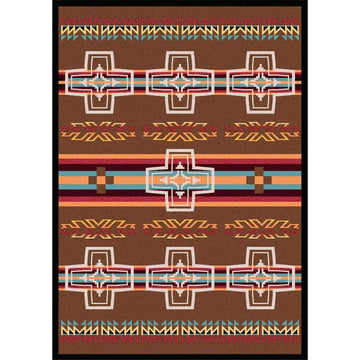 Canyon Crucifix - Sunset-CabinRugs Southwestern Rugs Wildlife Rugs Lodge Rugs Aztec RugsSouthwest Rugs