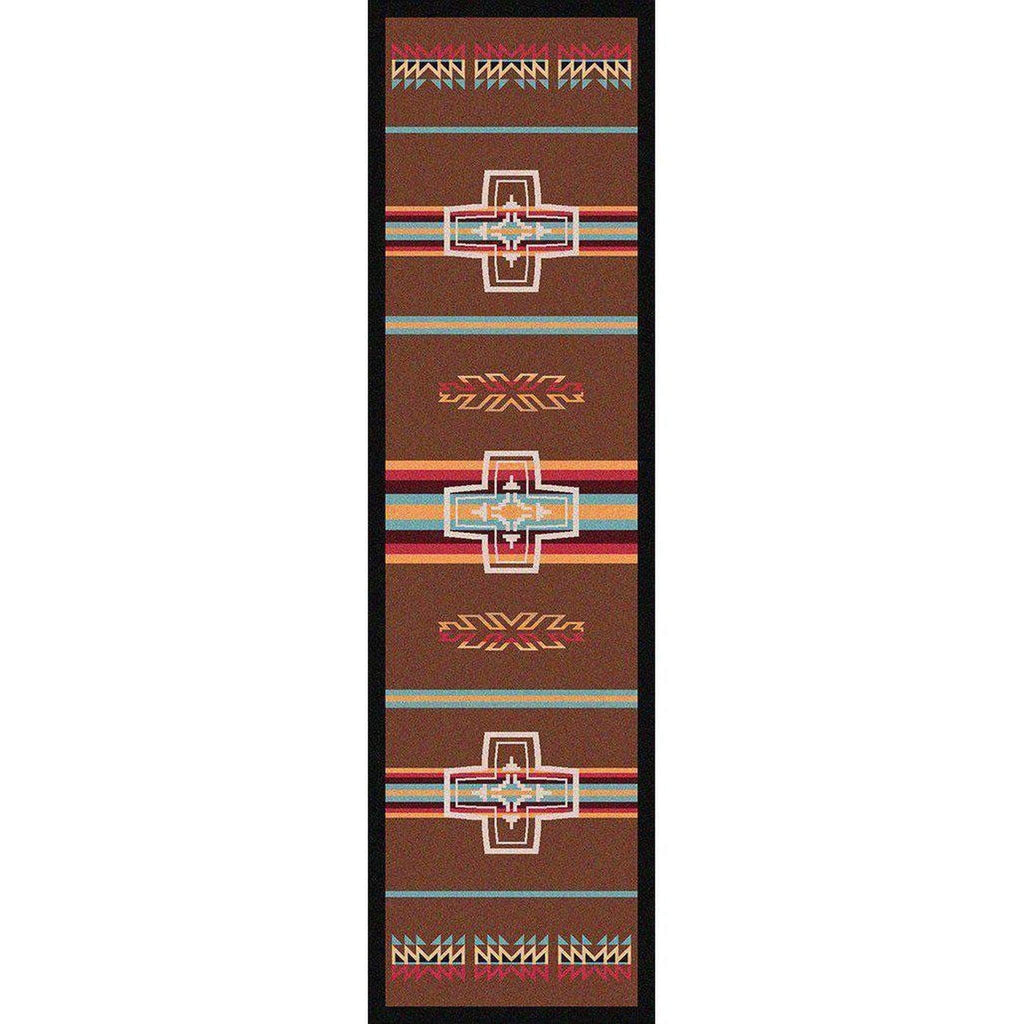 Canyon Crucifix - Sunset-CabinRugs Southwestern Rugs Wildlife Rugs Lodge Rugs Aztec RugsSouthwest Rugs