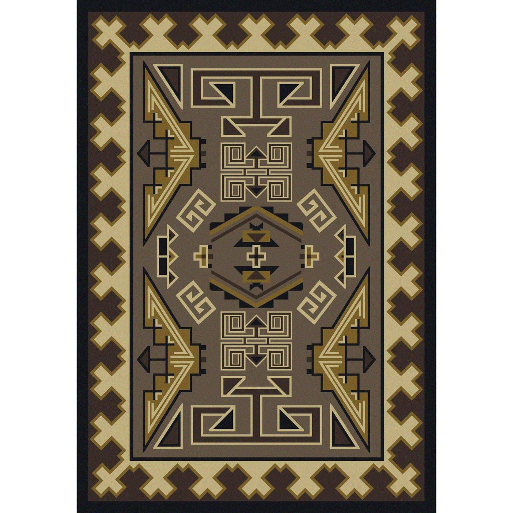 Comfy Trader - Sand-CabinRugs Southwestern Rugs Wildlife Rugs Lodge Rugs Aztec RugsSouthwest Rugs