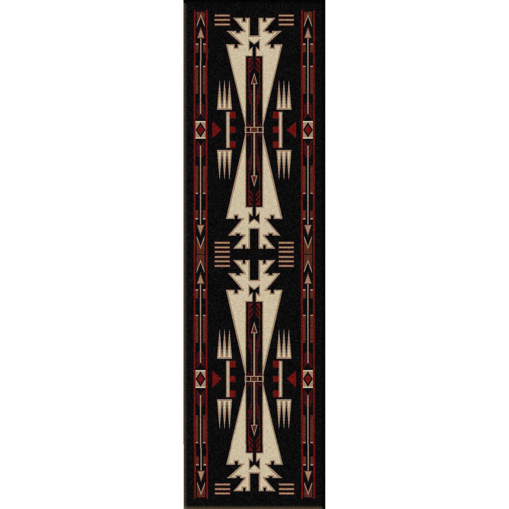 Desert Vandals - Black-CabinRugs Southwestern Rugs Wildlife Rugs Lodge Rugs Aztec RugsSouthwest Rugs