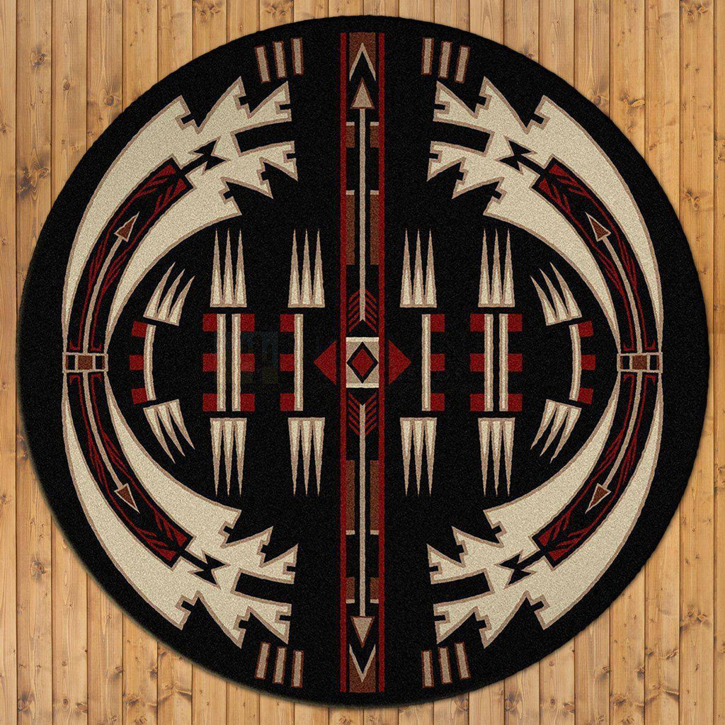 Desert Vandals - Black-CabinRugs Southwestern Rugs Wildlife Rugs Lodge Rugs Aztec RugsSouthwest Rugs