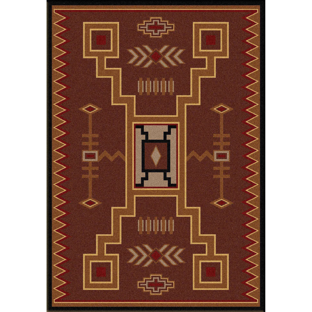 Desertstorm - Brown-CabinRugs Southwestern Rugs Wildlife Rugs Lodge Rugs Aztec RugsSouthwest Rugs