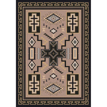 Double Cross - Sandman-CabinRugs Southwestern Rugs Wildlife Rugs Lodge Rugs Aztec RugsSouthwest Rugs