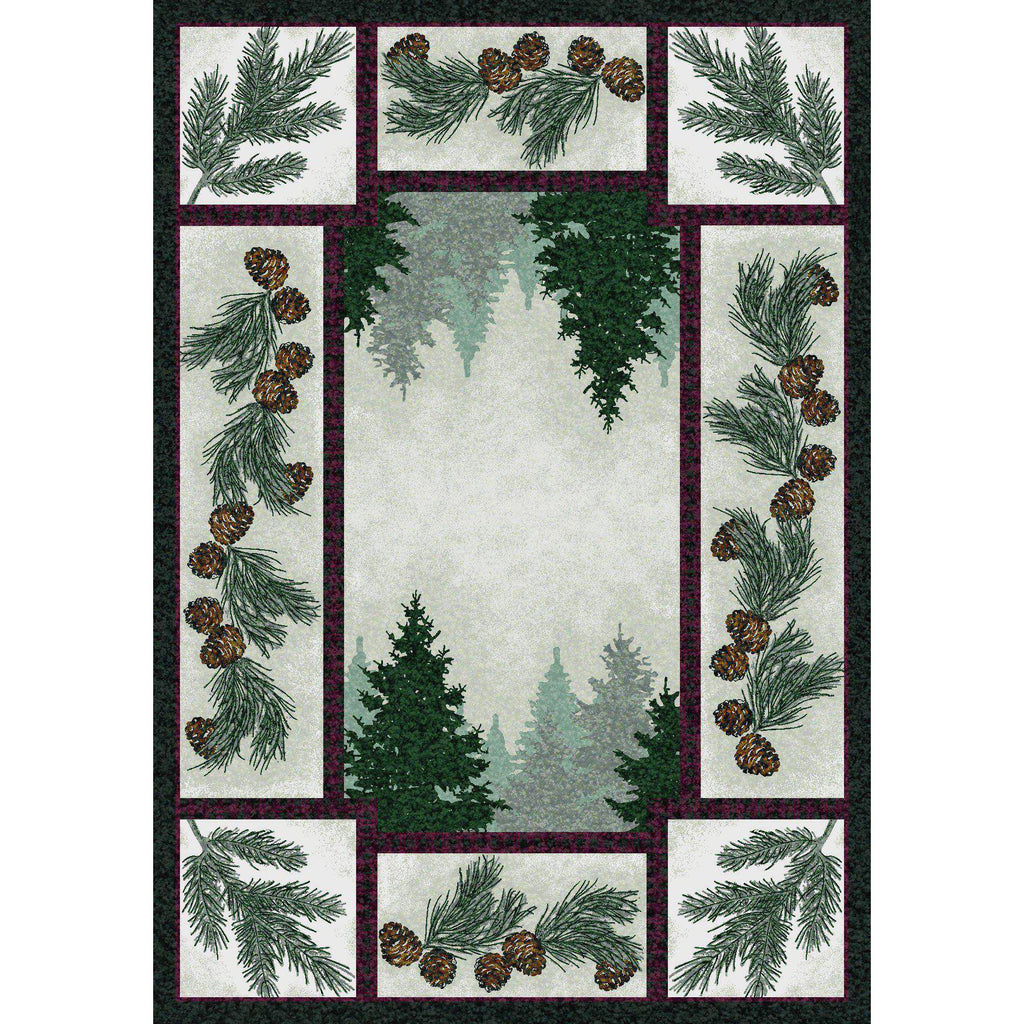 Forest & Shadows - Maize-CabinRugs Southwestern Rugs Wildlife Rugs Lodge Rugs Aztec RugsSouthwest Rugs