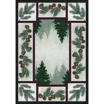 Forest & Shadows - Maize-CabinRugs Southwestern Rugs Wildlife Rugs Lodge Rugs Aztec RugsSouthwest Rugs