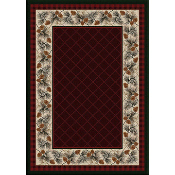 Forever Green - Garnet-CabinRugs Southwestern Rugs Wildlife Rugs Lodge Rugs Aztec RugsSouthwest Rugs