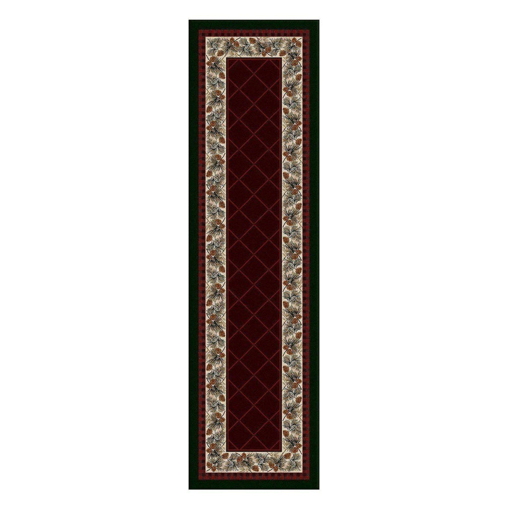 Forever Green - Garnet-CabinRugs Southwestern Rugs Wildlife Rugs Lodge Rugs Aztec RugsSouthwest Rugs