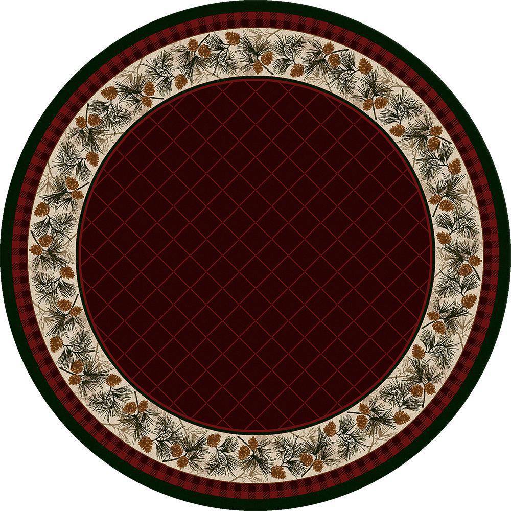 Forever Green - Garnet-CabinRugs Southwestern Rugs Wildlife Rugs Lodge Rugs Aztec RugsSouthwest Rugs