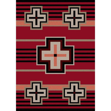 Hunter - Red-CabinRugs Southwestern Rugs Wildlife Rugs Lodge Rugs Aztec RugsSouthwest Rugs