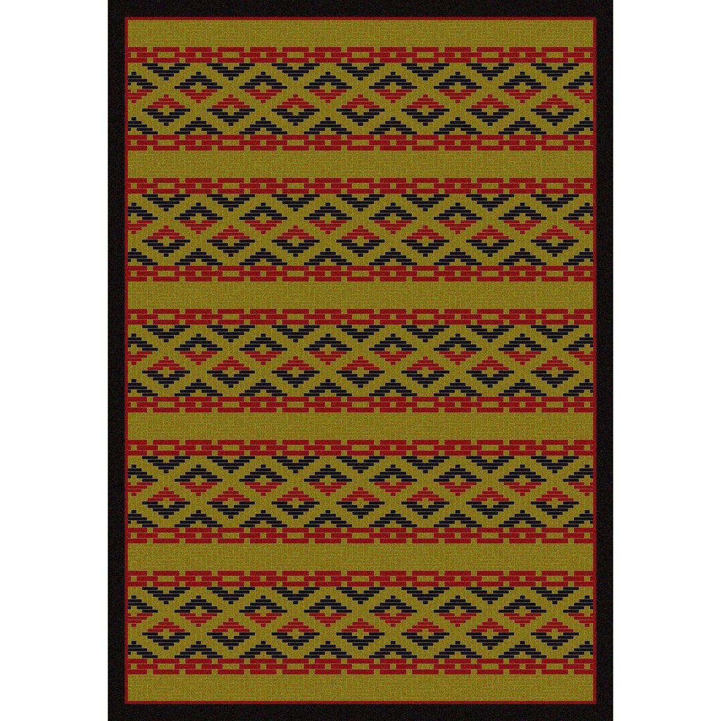 Mother's Basket - Dark Chocolate-CabinRugs Southwestern Rugs Wildlife Rugs Lodge Rugs Aztec RugsSouthwest Rugs