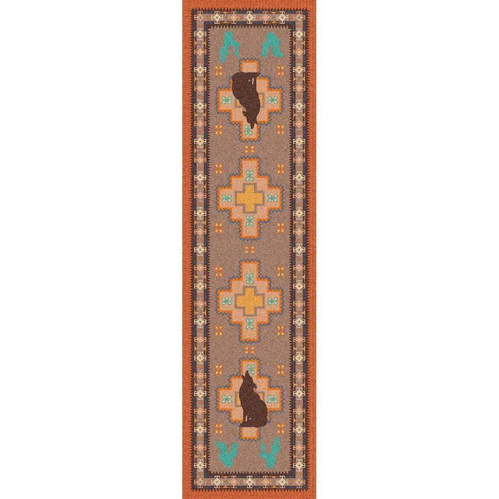 New Mexican Desert - Desert Rose-CabinRugs Southwestern Rugs Wildlife Rugs Lodge Rugs Aztec RugsSouthwest Rugs