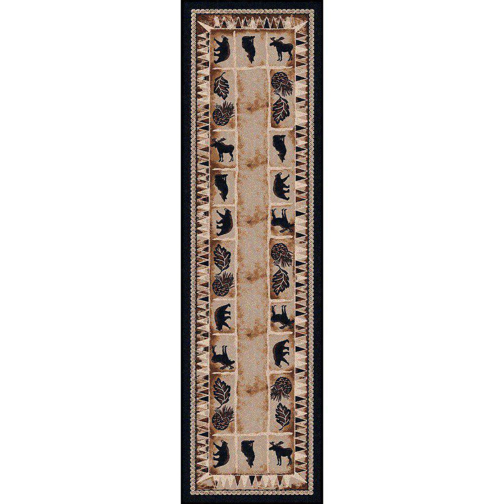 Northern Fauna-CabinRugs Southwestern Rugs Wildlife Rugs Lodge Rugs Aztec RugsSouthwest Rugs