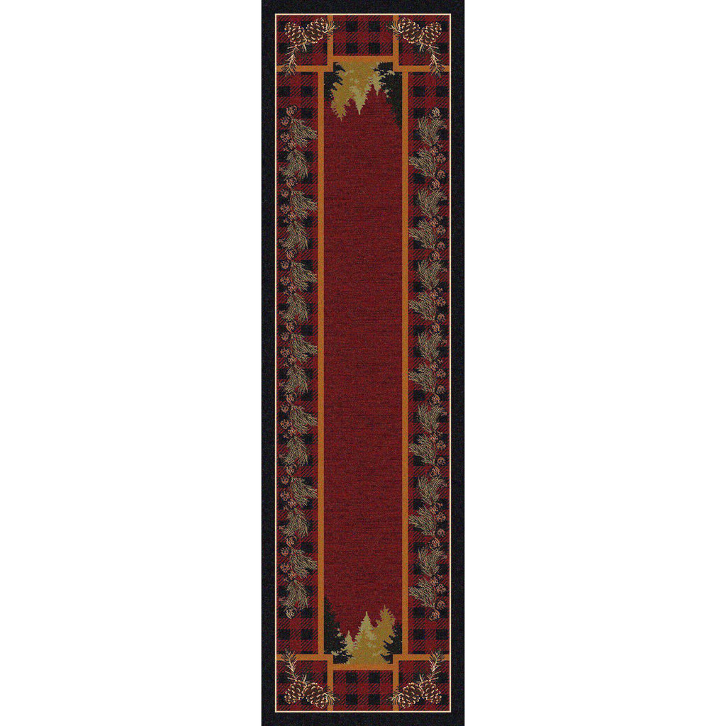 Plaid Outdoorsman-CabinRugs Southwestern Rugs Wildlife Rugs Lodge Rugs Aztec RugsSouthwest Rugs