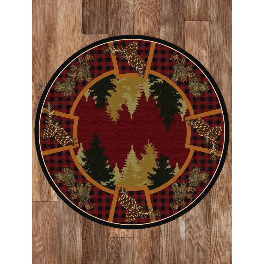 Plaid Outdoorsman-CabinRugs Southwestern Rugs Wildlife Rugs Lodge Rugs Aztec RugsSouthwest Rugs