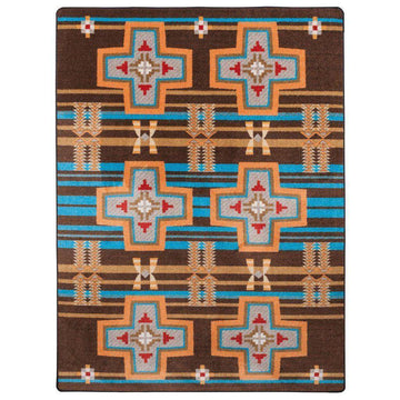 Rio Grande - Desert Rust-CabinRugs Southwestern Rugs Wildlife Rugs Lodge Rugs Aztec RugsSouthwest Rugs