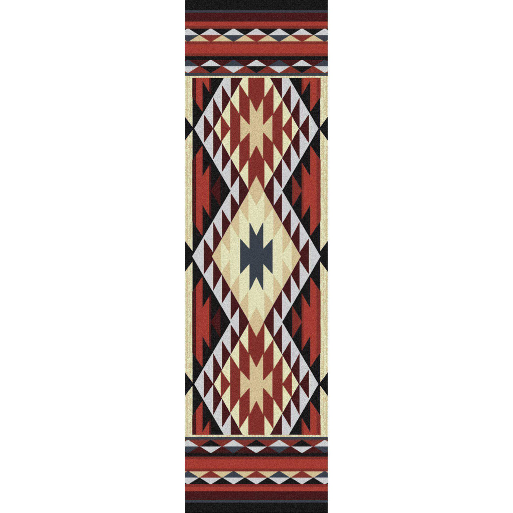 Rio Grande - Rust-CabinRugs Southwestern Rugs Wildlife Rugs Lodge Rugs Aztec RugsSouthwest Rugs