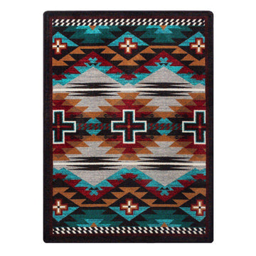 Rustic Crucifix - Electric-CabinRugs Southwestern Rugs Wildlife Rugs Lodge Rugs Aztec RugsSouthwest Rugs