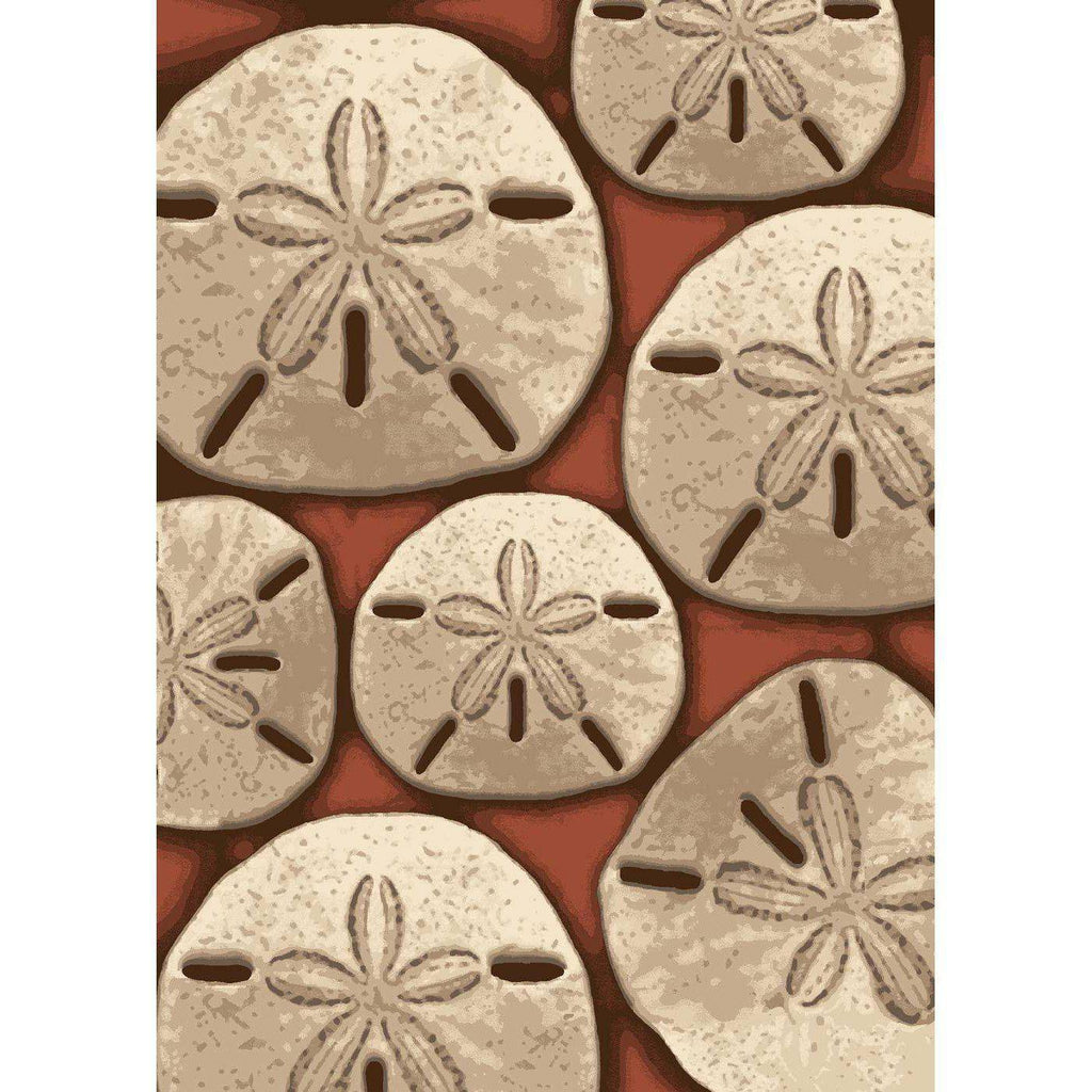 Sand Dollar - Coral-CabinRugs Southwestern Rugs Wildlife Rugs Lodge Rugs Aztec RugsSouthwest Rugs