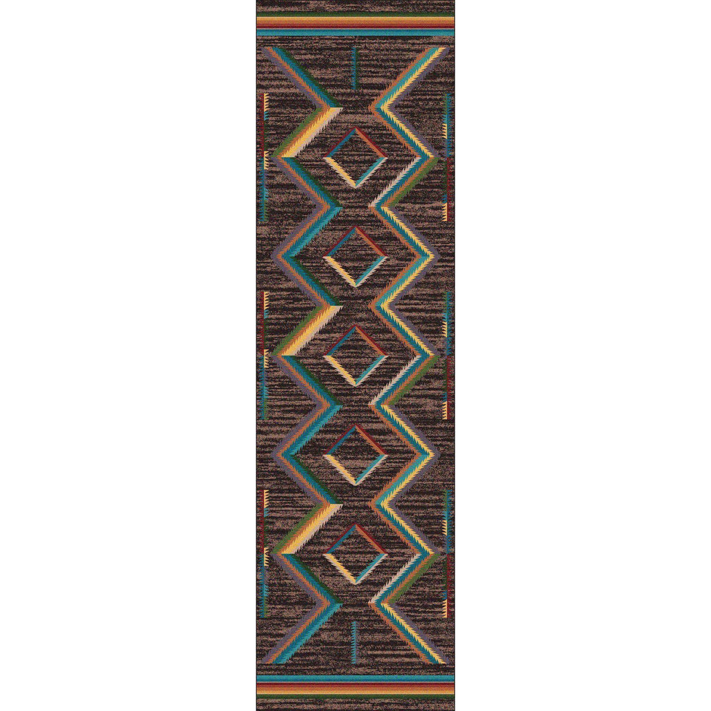 Sand Glass - Bright-CabinRugs Southwestern Rugs Wildlife Rugs Lodge Rugs Aztec RugsSouthwest Rugs