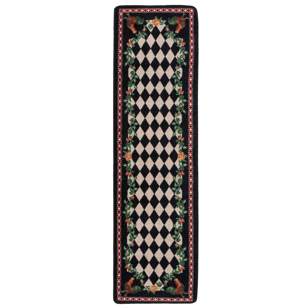 Southwestern Farm - Black-CabinRugs Southwestern Rugs Wildlife Rugs Lodge Rugs Aztec RugsSouthwest Rugs