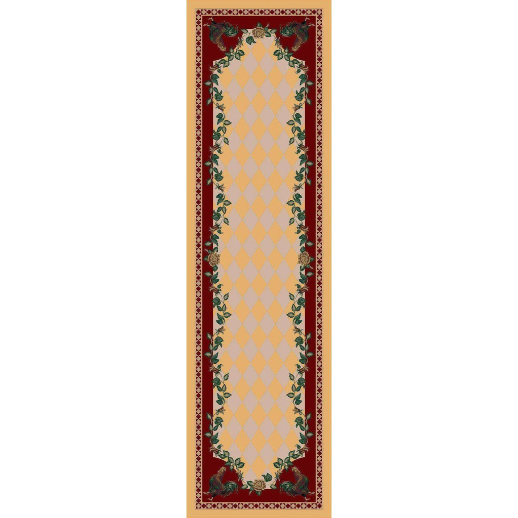 SouthWestern Farm - Yellow-CabinRugs Southwestern Rugs Wildlife Rugs Lodge Rugs Aztec RugsSouthwest Rugs