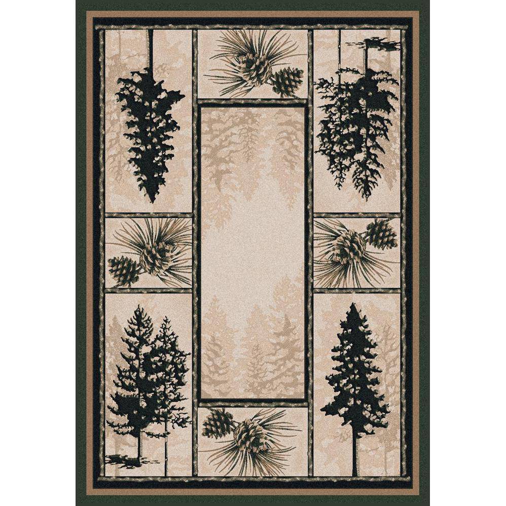 Stoic Forest - Forest-CabinRugs Southwestern Rugs Wildlife Rugs Lodge Rugs Aztec RugsSouthwest Rugs