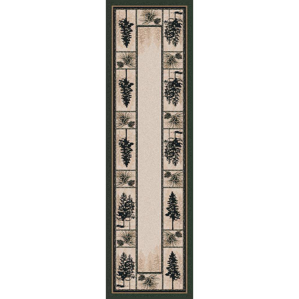 Stoic Forest - Forest-CabinRugs Southwestern Rugs Wildlife Rugs Lodge Rugs Aztec RugsSouthwest Rugs