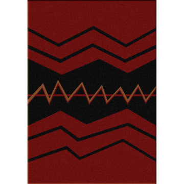 The Way Of War - Red-CabinRugs Southwestern Rugs Wildlife Rugs Lodge Rugs Aztec RugsSouthwest Rugs